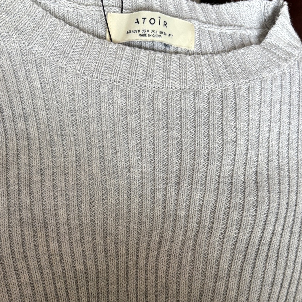 Atoir Love Like This Grey Mist Long Sleeve Dress, new without tags - Picture 6 of 6